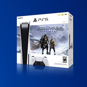 Pack Console SONY PS5 + Jeu God of War™ Ragnarök + Station de
